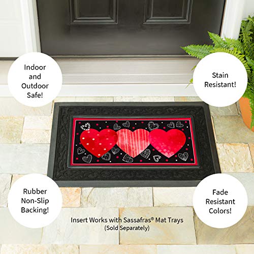 Evergreen Sassafras Valentine's Heart Interchangeable Entrance Doormat | Indoor And Outdoor | 22-Inches X 10-Inches | Non-Slip Backing | All-Season | Low Profile | Home Décor #TOP3