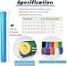 All-Weather Foam Pole Protector Padding Cover with Nylon Fixing for Basement Rod/Volleyball Hoop/Canopy Post, Circle Basketball Pole Pad Navy Blue(Blue-Dia-8.6 in,H 4ft)