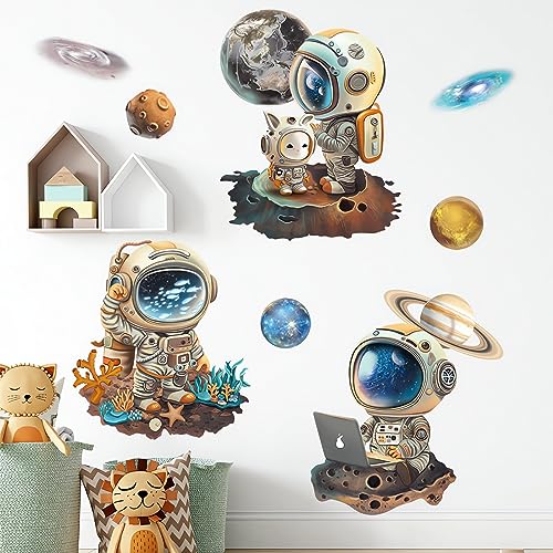 Vinilos Decorativos Astronauta Espacial Sacinora 35.4x35.4 in miniatura 2
