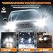 RCJ H11 Bulbs, H8/H9/H16 Warning Fog Light 6000K Cool White with Cooling Fan, Plug-N-Play, Pack of 2