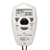 TC-895 Digital Dual Tally Counter, Electronic Up Down Clicker Counter, Add/Subtract People Counter, Handheld Pitch Counter for Golf, Lap & Sports Games