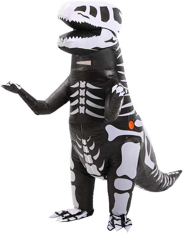 MH ZONE Inflatable Dinosaur Costume for Adults(Kids) Funny Halloween Costumes T-rex Costume Dinosaur Suit