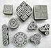 CRAFTSOFINDIA I Set of 9 I Premium Hand-Carved Wooden Block Stamps for Textile, Paper, Clay, Tattoo - Enhanced Print Impressions