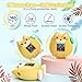 Silicone Case for Tamagotchi Paradise Accessories - 2Pcs Screen Protector with Soft Stand Up Cover Carrying Lanyard and Knob Cover for Tamagotchi Paradise Sleeve Toy (Yellow)