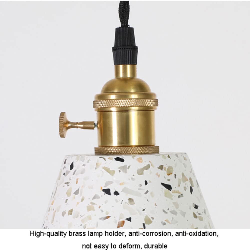 Lampy wiszące z marmurowym kloszem, lampa wisząca z pojedynczą głowicą, oświetlenie wyspy wiejskiej, wisząca oprawa sufitowa do jadalni, kuchni, restauracji i kawiarni Present