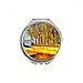 Seaside Ark Photography Hand Compact Mirror Round Portable Pocket Glass