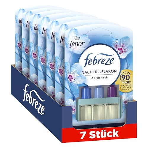 Febreze 3Volution Aprilfrisch Duftstecker Nachfüllflakon 7x20ml,...
