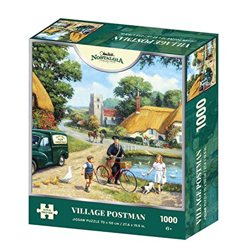 Rompecabezas de 1000 piezas Kevin Walsh Nostalgia Village Postman para regalar