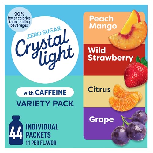 Crystal Light Energizing Variety Pack, 44 ct On-the-Go Packets