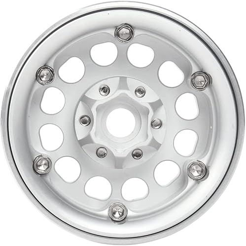 Miniatura 39 de INJORA - Rines RC de 1.9 pulgadas, 4 unidades Negro y gris