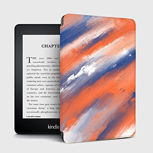Nuovo Kindle (versione 2022) | Il Kindle più leggero e compatto, ora con un display ad alta risoluzione da 6', 300 ppi e il doppio dello spazio di archiviazione,Custodia Kindle,pittura a olio color