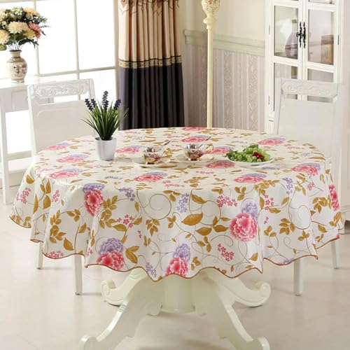 Nappe en PVC de cuisine housse de table imperméable fleurs pastorales