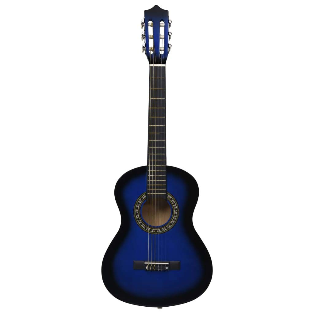 Guitarra española clásica niños y Principiantes 1/2, Color Azul