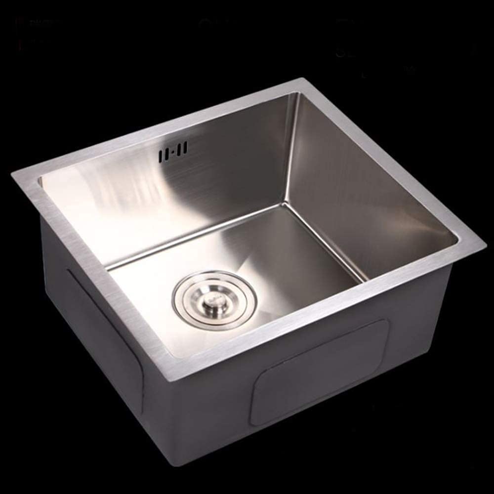 Buy Kingsaid Stainless Steel Inset Square Kitchen Sink Single Bowl with