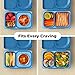 Omie OmieBox UP bento Box for Kids | Insulated Lunch Box | Leak Proof Vacuum Insulated Thermal Food jar | Cooler ice Pack | 2 Compartments (Cosmic Blue)