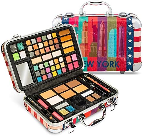 Vokai Makeup Kit Gift Set - 41 Eye Shadows, 7 Body Glitters, 1 Lip Liner Pencil, 1 Lipsticks, 4 Blushs, Eye liner pencil, 5 Concealers, 2 Lip Gloss, 5 Bronzers, Mirror