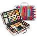 Vokai Makeup Kit Gift Set - New York Travel Case 41 Eye Shadows 4 Blushes 5 Bronzers 7 Body Glitters 1 Lip Liner Pencil 1 Eye Liner Pencil 2 Lip Gloss Wands 1 Lipstick 5 Concealers 1 Brow Wax 1 Mirror