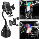 Car Phone Holder, Vansky 2-in-1 Cup Phone Holder and Air Vent Mount for iPhone Xs Max R X 8 Plus 7 Plus 6S Samsung Galaxy S10 S9 Edge S8 LG Sony Huawei and More