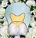 123Arts 3D Funny Corgi Butt Shape Silicone Mouse Pad Mouse Mat- 8.6X10.2 Inch