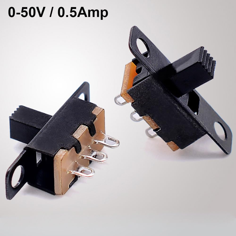 Snapklik.com : 40PCS Slide Switches 250V/3A,1P2T SPDT 3 Pin 2 Position ...