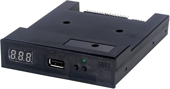 GoTEK SFR1M44-U100 3.5 Inch 1.44MB USB SSD Floppy Drive Emulator Black