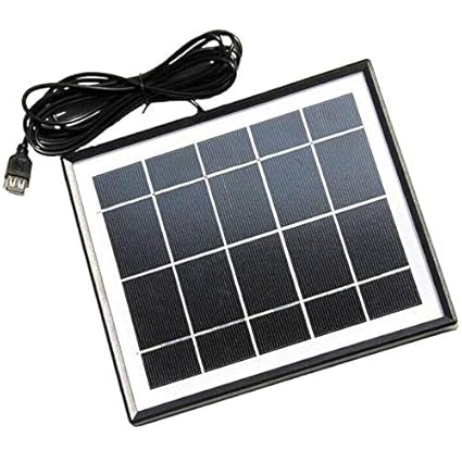 PRAV 5.5W Solar Charger for Mobile Phones+USB Output+Mono Solar Panel Solar Batt L2Y1,Beige