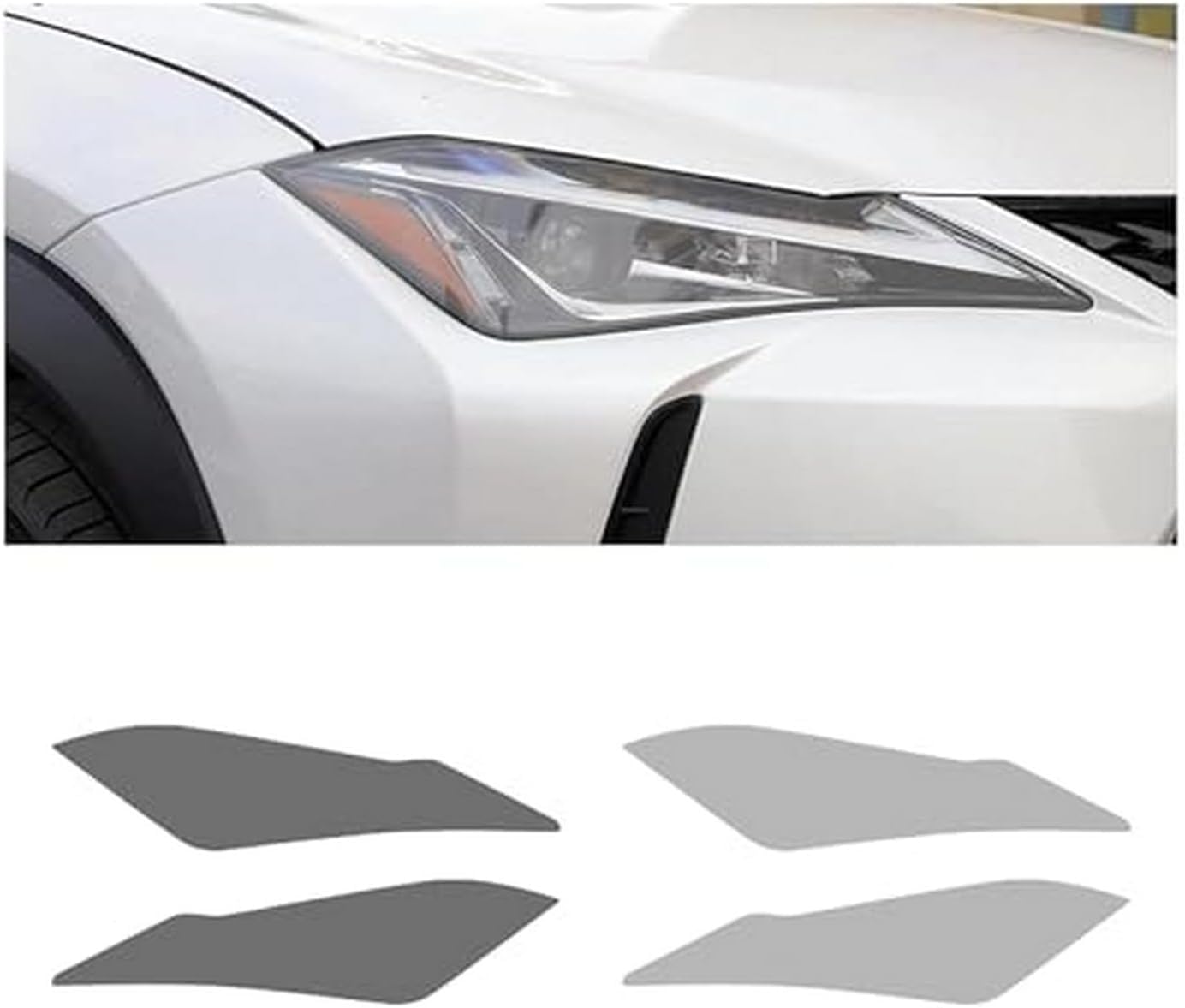 Shiketong Transparent Car Headlight Protective Film Car Headlight Film For Lexus Ux 2019 2020 Headlamp Restoration Black Tpu Sticker