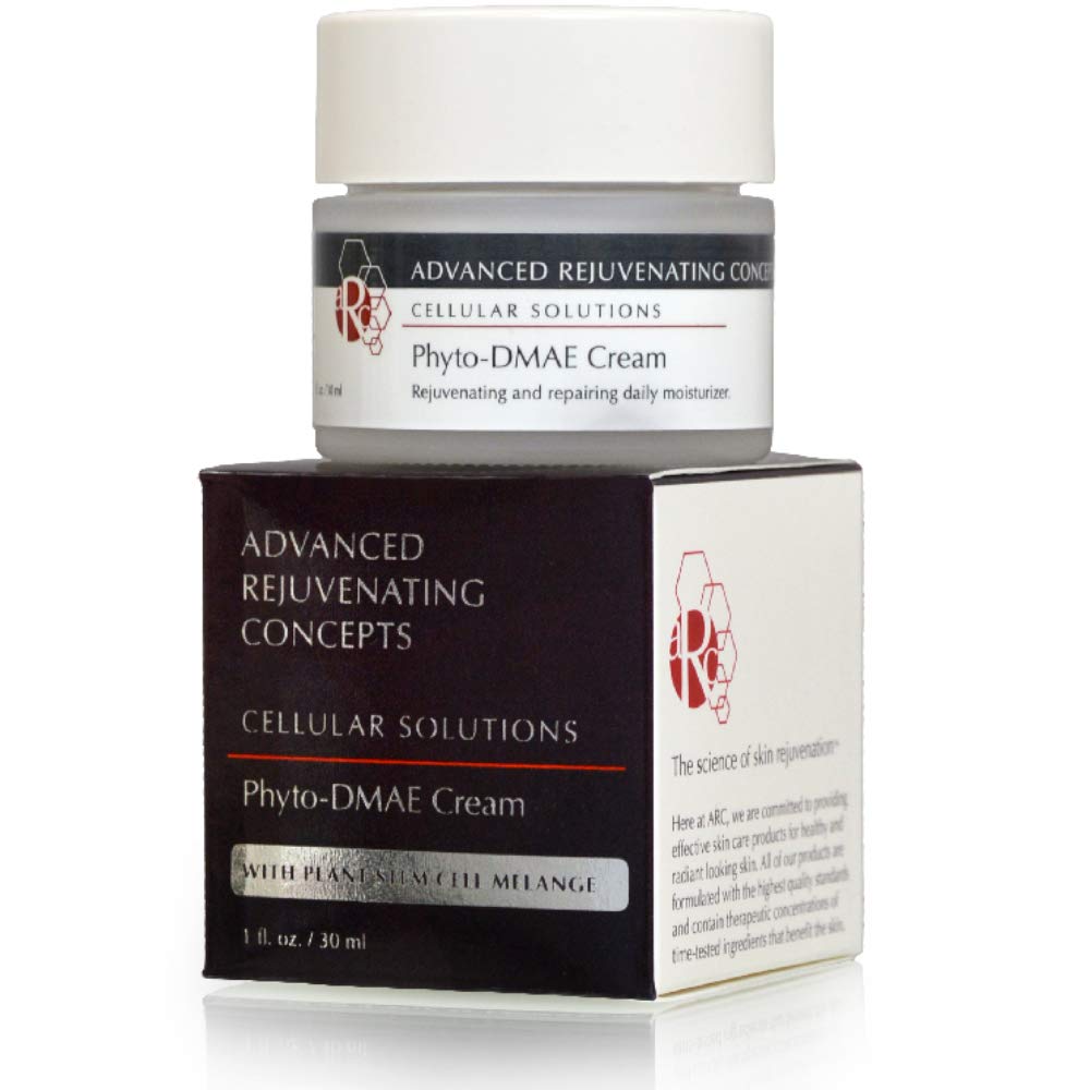 ADVANCED REJUVENATING CONCEPTS Cellular Solutions Phyto-DMAE Cream, for Normal to Dry Skin Types, Anti-Aging & Wrinkles, 1 oz
