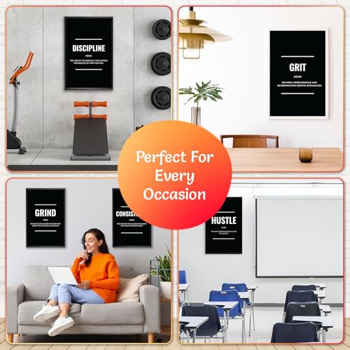 Throwbacktraits Motivational Wall Art - Set of 3 Eco-Friendly, Framed Canvas Prints with Inspirational Quotes for Living Room, Bedroom & Office Décor, Ready to Hang - Cosy Home Interiors Throwbacktraits Motivational Wall Art - Set of 3 Eco-Friendly, Framed Canvas Prints with Inspirational Quotes for Living Room, Bedroom & Office Décor, Ready to Hang - Image 3