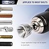 PLATINUMEDGE Deburring External Chamfer Tool with 3 Tungsten Carbide Blades,Quick Release 1/4 Hex Shank, Fits 1/8-3/4 (3-19mm) Repair Damaged Bolts, Screws, Threaded Rods & Pipe