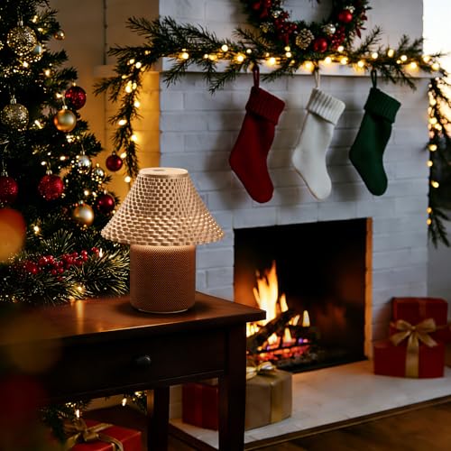 Image of Bedside Table Lamp with White Noise Machine - 10 Soothing Sounds, Gesture Control Sensor & Dimmable Night Light - 30 /60 /90 Min Auto-Off Timer for Sleep, Nursery, Office & Home Decor- Gold