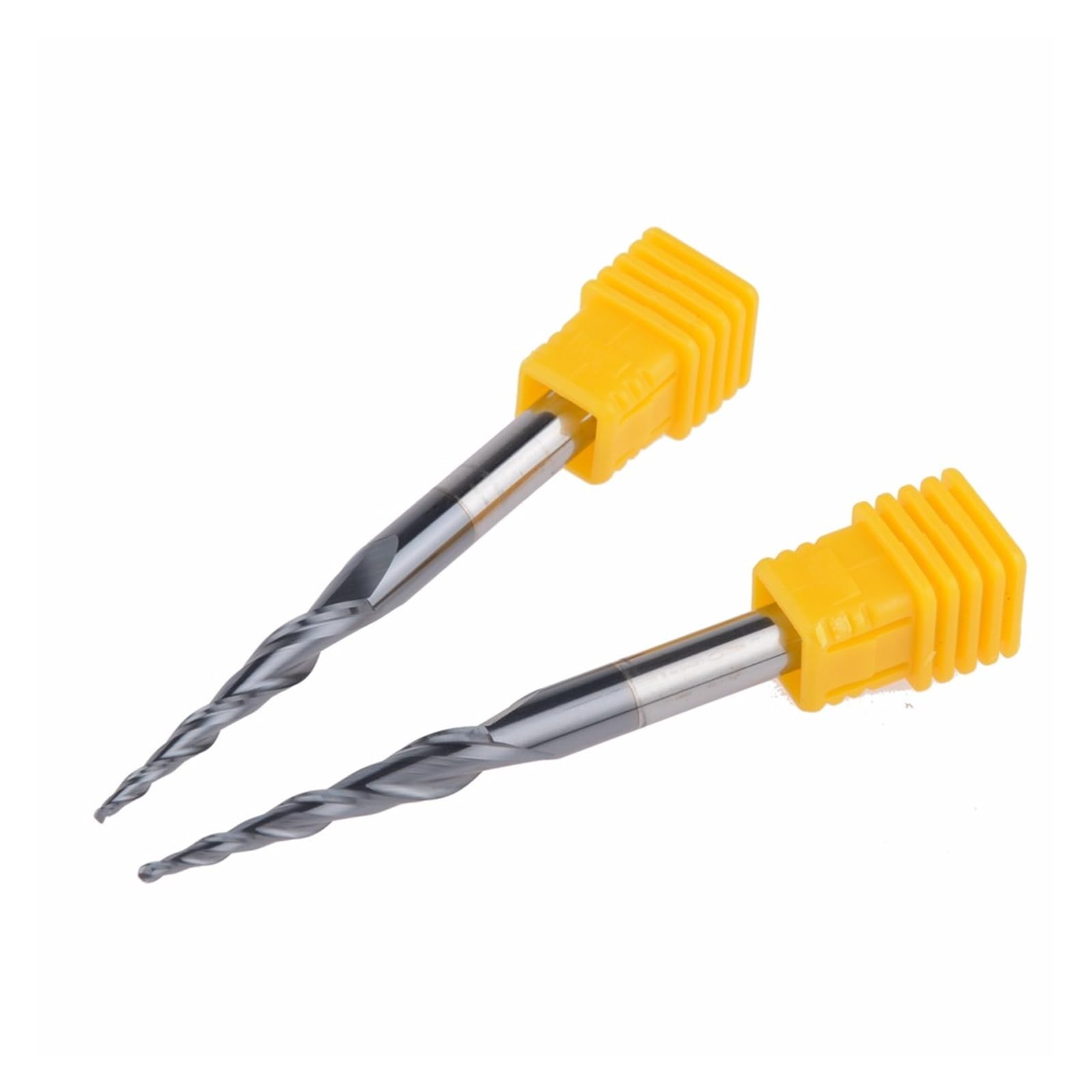 2 sztuk/partia R0.75 * D6 * 30.5 * 75L * 2F węglik spiekany 6mm Ball Nose stożkowe frezy trzpieniowe frezy Cnc stożek frez do drewna i metalu