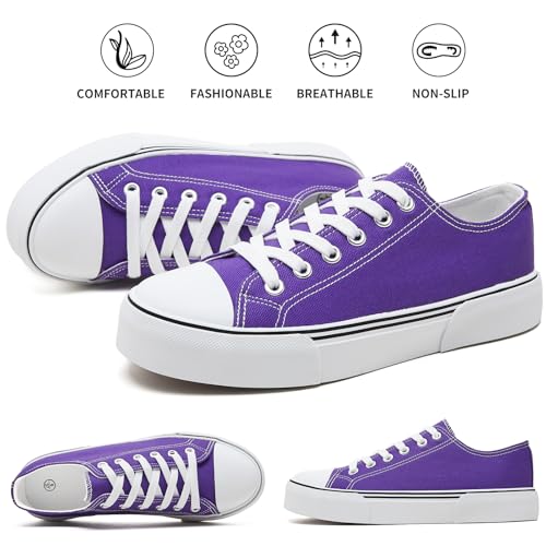 Image of hash bubbie White Sneakers for Women Low Top Canvas Shoes Womens Canvas Sneakers Women's Fashion Sneakers Slip on Casual Tennis Shoes