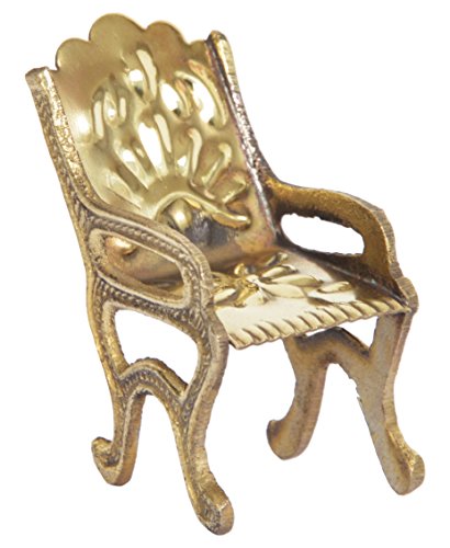 Image of Brass Antique Miniature Dining Table for Showpiece - Home Decor - Unique Show Piece - Rajasthani Handicraft
