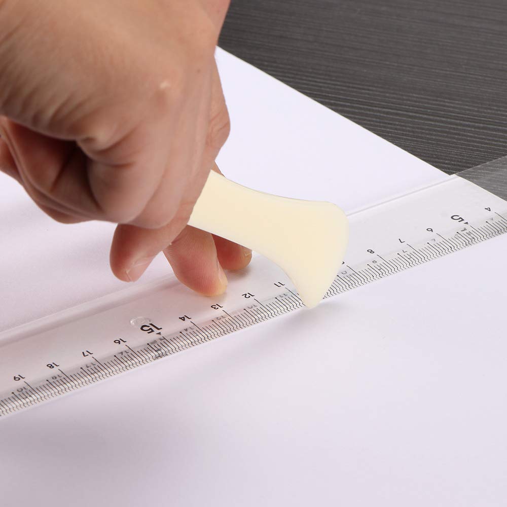 Froiny 2pcs de Cuero del Arte Herramientas de la Carpeta para la puntuación de Cuero Plegable hendido Bordes de Papel Hecho a Mano de Costura Herramientas Accesorios