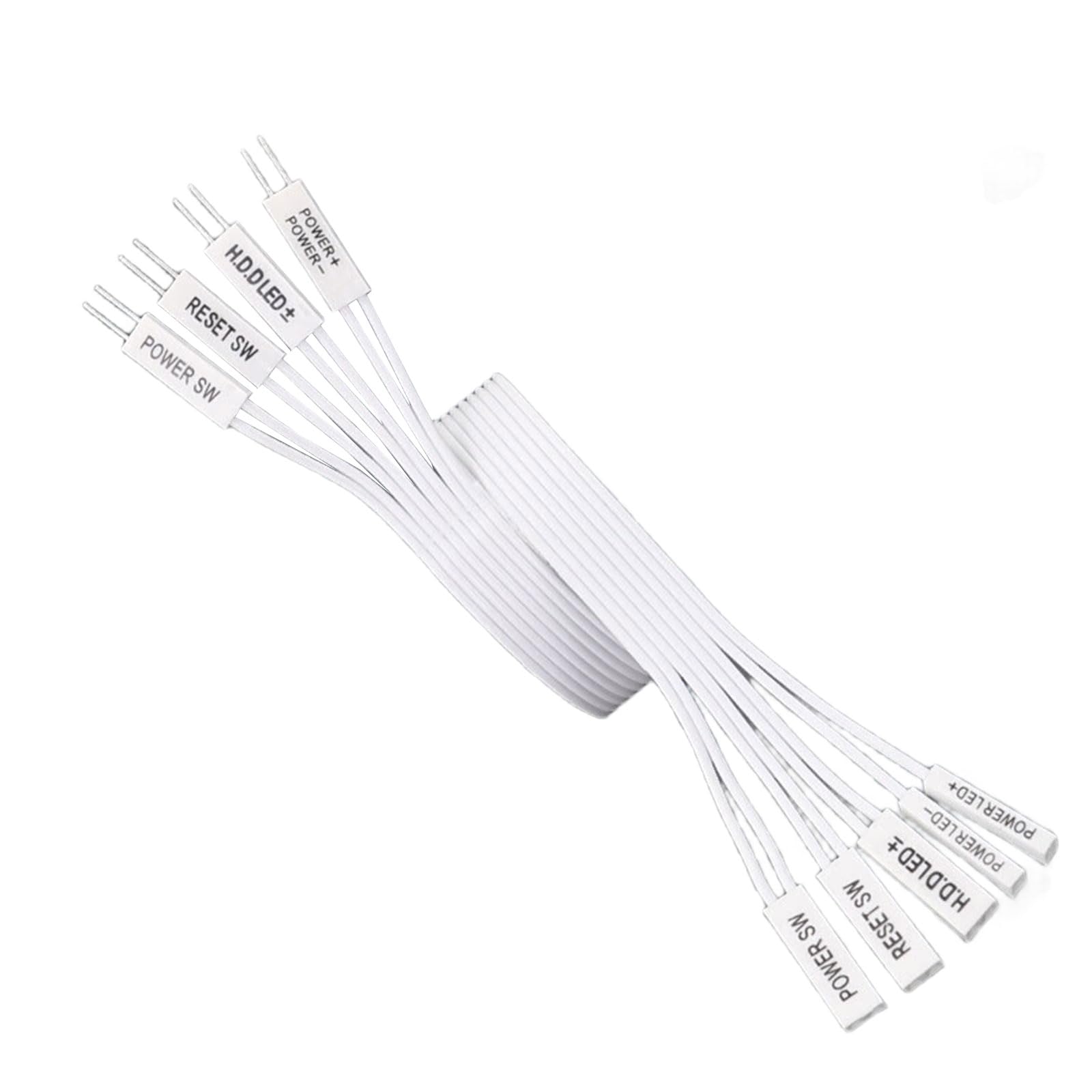 Elnwnnkc Case Connection Extender Cable Flexible Case Motherboards Extension Cable for Switches Power LED Power Switching Extension
