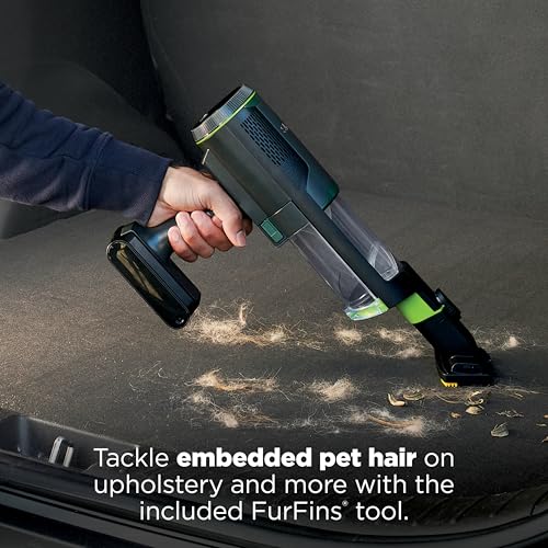 Image of Shark PowerBoost Cordless 2-in-1 Car /Home Handheld PowerVac, Powerful Suction, 40 Minute Runtime, Portable, 3 Cleaning Modes, LED Screen, Furfins Tool, Duster Crevice Tool, Charcoal, BH102