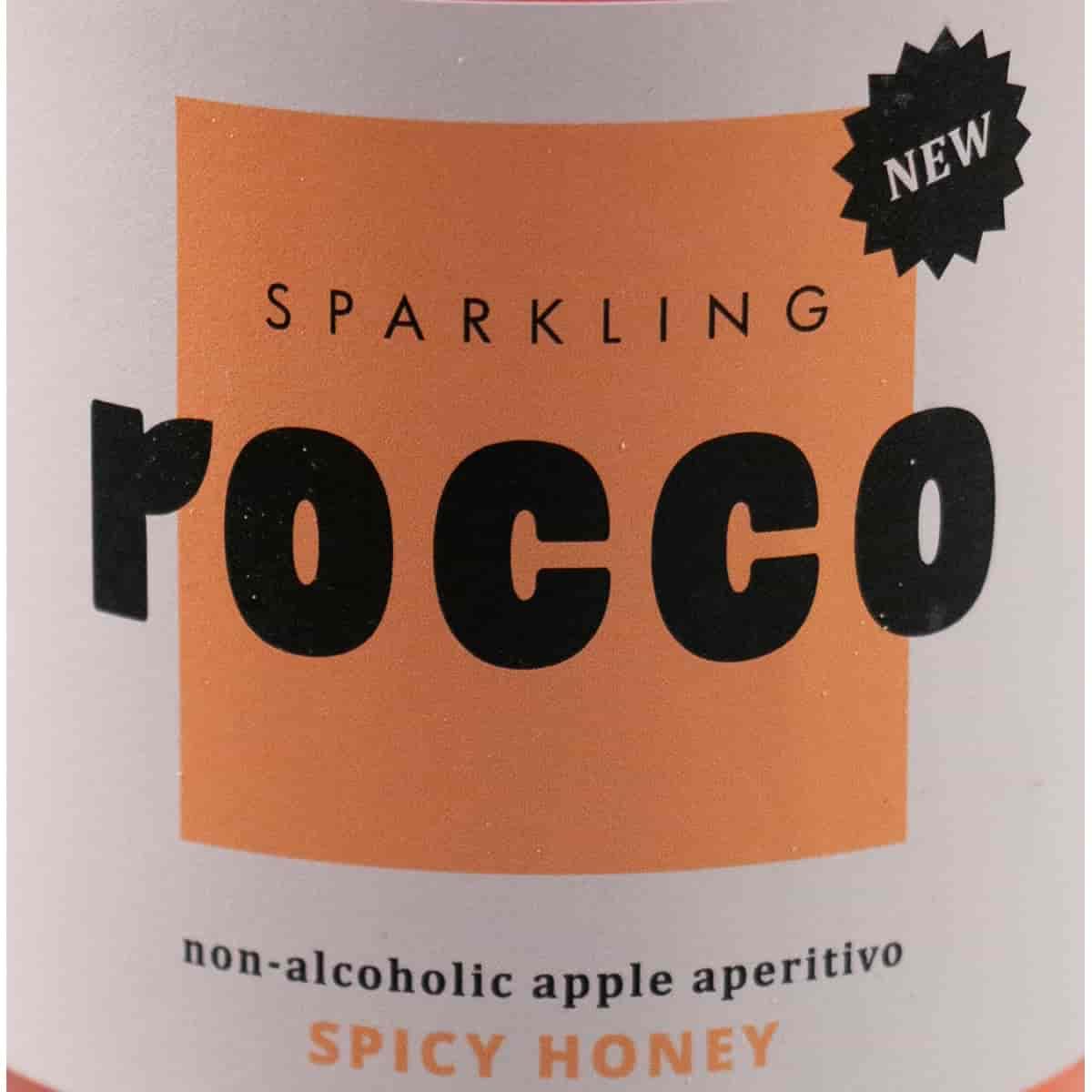 Sparkling Rocco – Spicy Honey 3×0,75L | Alkoholfreier Aperitif aus Südtirol | Kohlensäurehaltiges Apfelgetränk mit Ingwer, Honig & Limette | 2,25L Set | Rocco Weinsepphof