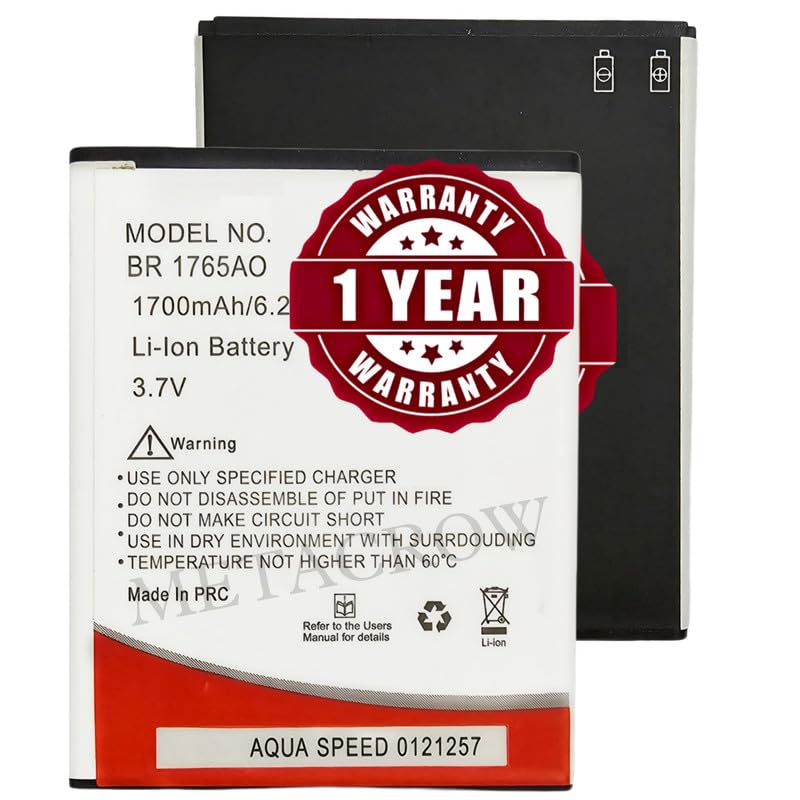Image of Original BR1765AO Battery Compatible with Intex Aqua Speed - (1700mAh) - 1 Year Warranty BC45
