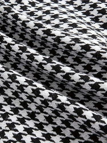 Elegant Camisole Two-Color Bow Decoration, Black and White Plaid Elegant Dress4