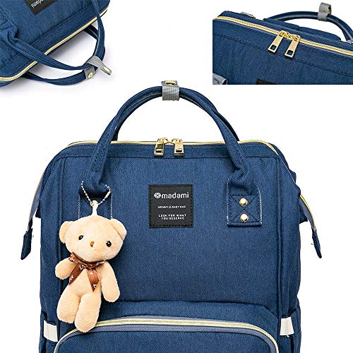 Bolsa Mochila Maternidade Madami Original Multifuncional Espaçosa C/Gancho para carrinho e Trocador