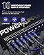 Donner Gitarre Pedal Netzteil 10 Isolated Ausgang Pedal Power Supply für 9V/12V/18V Effektpedale (DP-1)