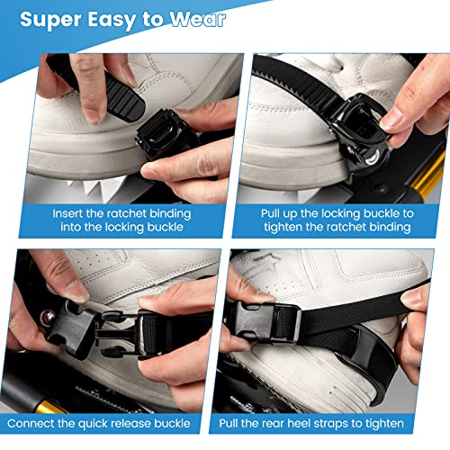 Goplus Snow Shoes For Men Women Youth Kids, Light Weight Aluminum Terrain Snowshoes With Anti-Shock Trekking Poles And Carrying Tote Bag, Snow Mud Baskets Included, 21/ 25/ 30 Inches (Gold, 21") #TOP7