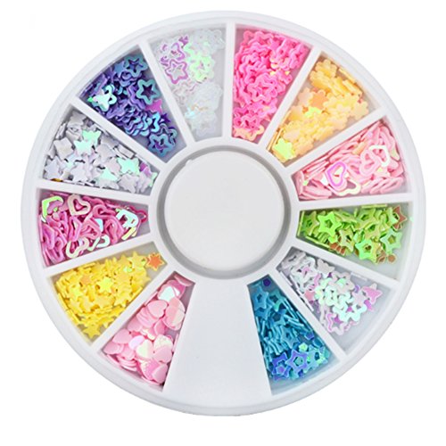 Professional Manicure Nail Art Decorations DIY Phone Case 3D Tips Tools Jewelry (K)