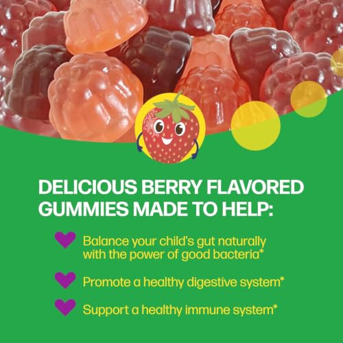 Culturelle Kids Probiotic + Veggie Fiber Gummies, Ages 3+, Berry, 60 Count - image 5
