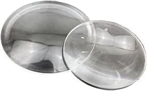 2PCS 50 millimetri Rotondo Ottico PMMA Solare In Plastica