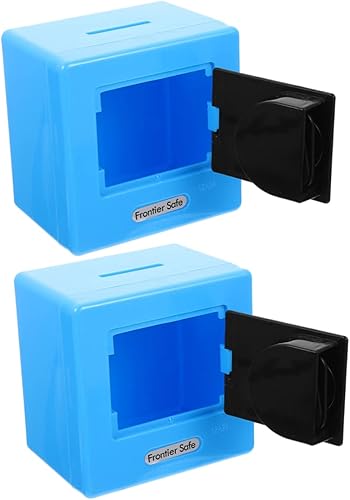 ERINGOGO 2pcs Mini Safe Kids Piggys Bank Hucha Caja de dinero seguro Bancos de ahorro de dinero Banco de ahorro de dinero Banco cosas para