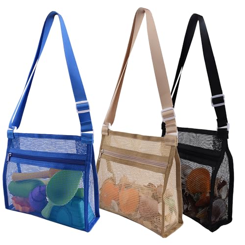 Mesh Beach Bag for Collecting Shells 3 Pack - image 1