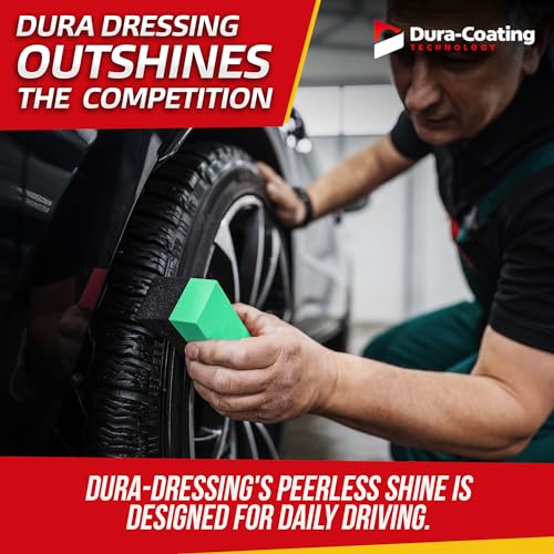 Dura-Dressing XL Total Tire Kit - Double Size Car Kit - Tire Dressing, Cleaning and Restoration Kit for Cars - High Gloss Coating to Renew and Protect Your Tires - Made in USA - Image 6