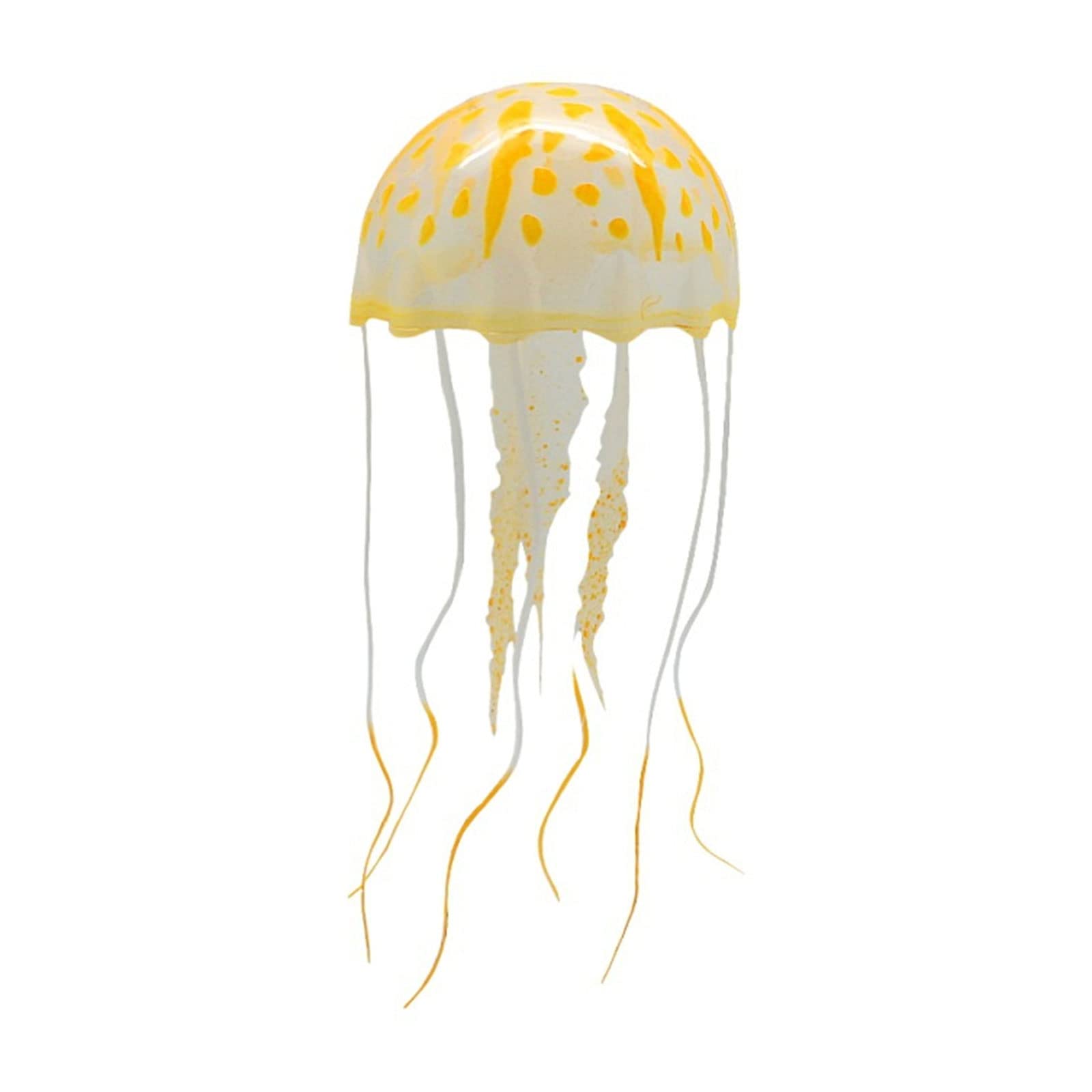 Hxyxbnhno Fluorescence Jellyfish Aquarium Decorations for Large Small Fishtank Glowing Jellyfish Toy for Fish Tanks